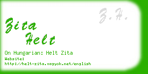 zita helt business card